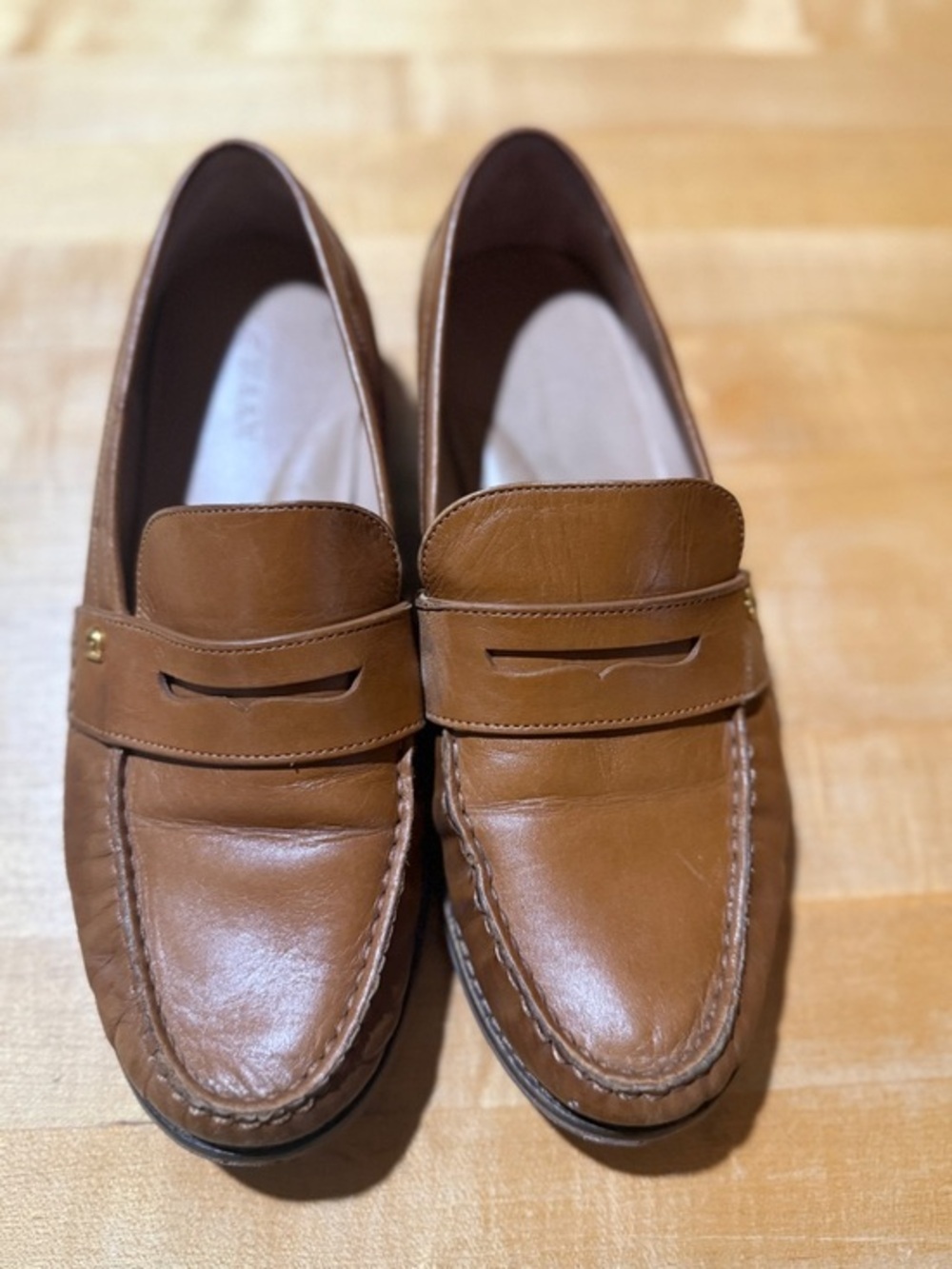 Cole Haan Penny Loafers in Cognac Brown